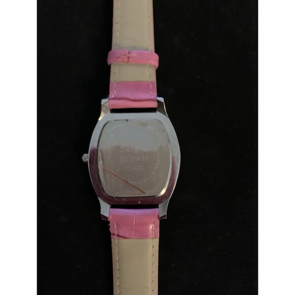 Sergio Valente Watch Women Pink Stainless Steel Rhinestone Bling Not Tested - Picture 7 of 9